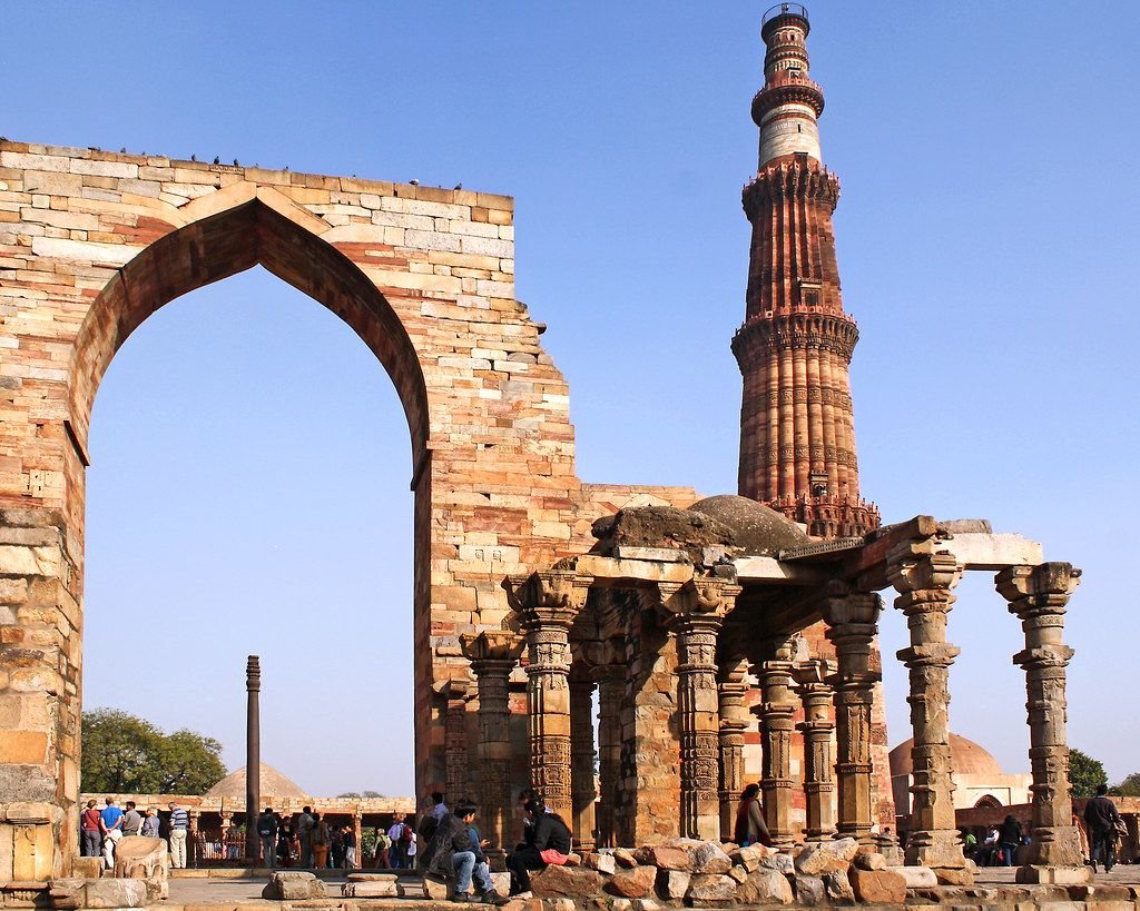 Qutub Minar and the Iron Pillar, Delhi