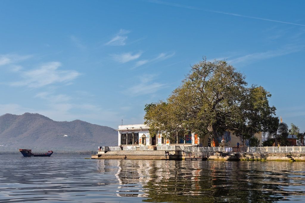 Temple on Lake Pichola, Udaipur
