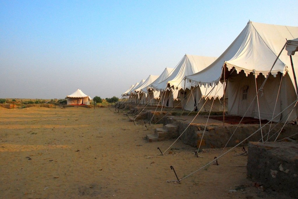 Desert camp in the Thar Desert
